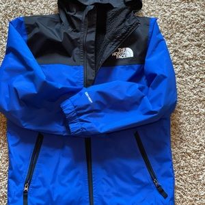 Boys North Face fleece lined rain jacket
